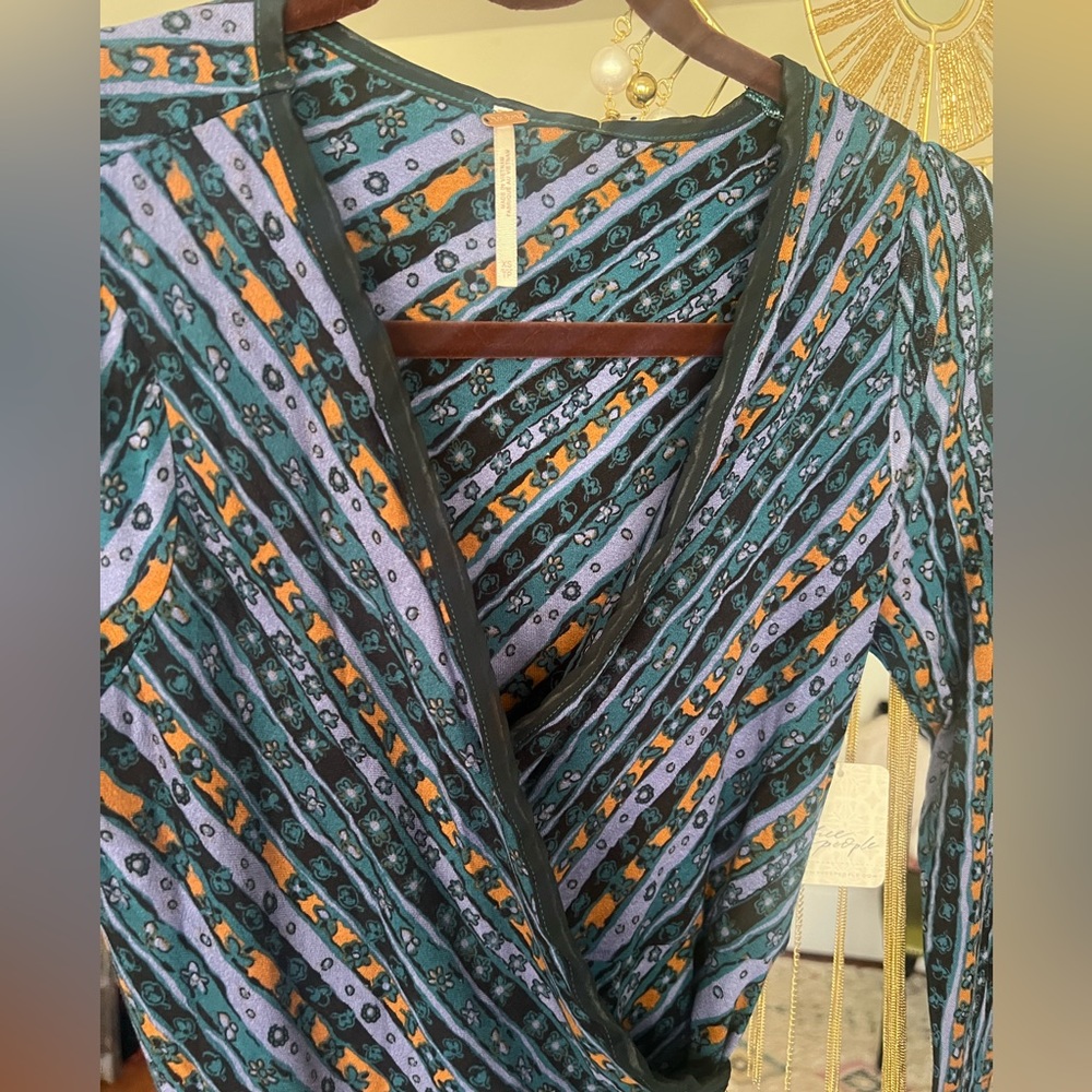 Free People Phoebe printed jersey wrap maxi dress - Picture 8 of 8